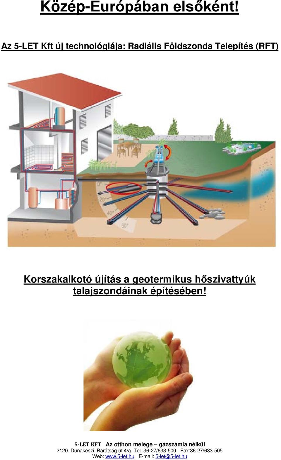 Földszonda Telepítés (RFT) Korszakalkotó