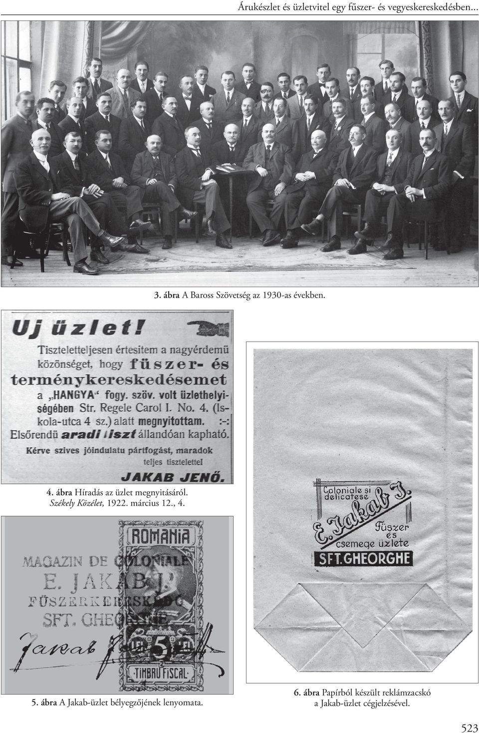 ábra Híradás az üzlet megnyitásáról. Székely Közélet, 1922. március 12., 4.