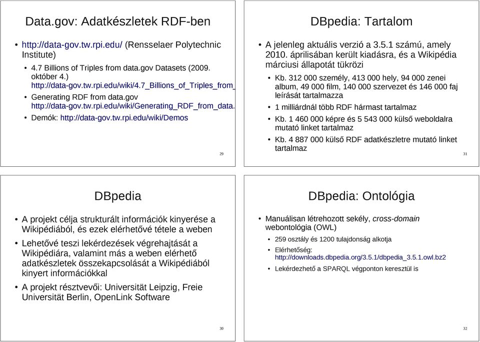 5.1 számú, amely 2010. áprilisában került kiadásra, és a Wikipédia márciusi állapotát tükrözi Kb.