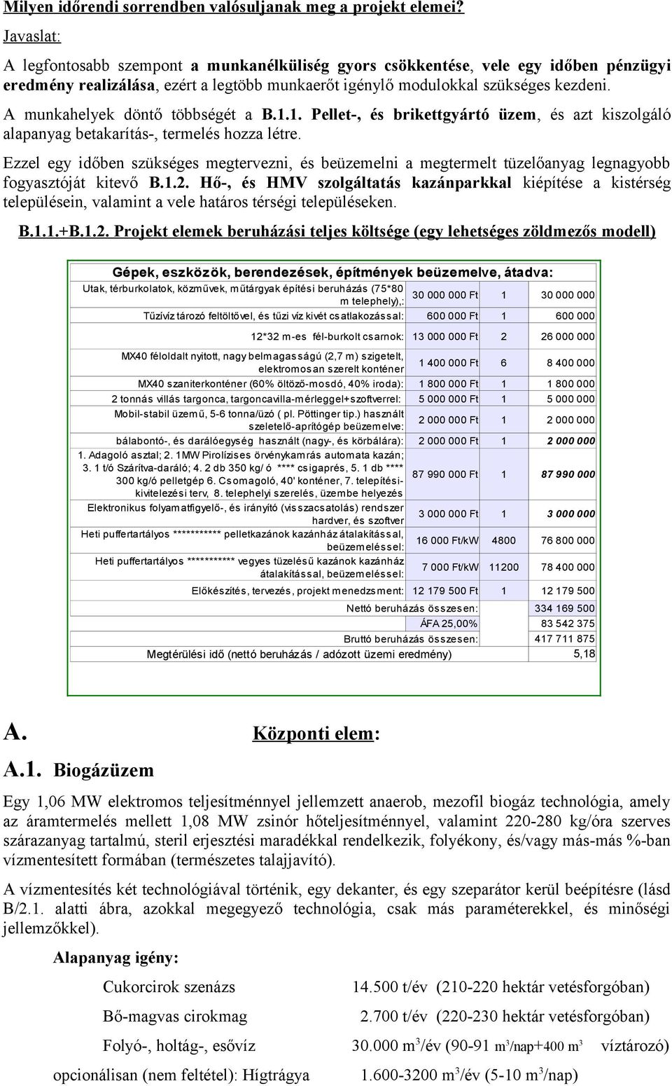 A munkahelyek döntő többségét a B... Pellet-, és brikettgyártó üzem, és azt kiszolgáló alapanyag betakarítás-, termelés hozza létre.