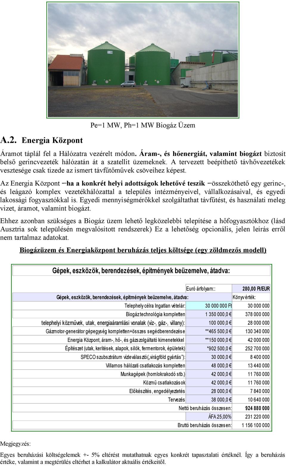 Az Energia Központ - ha a konkrét helyi adottságok lehetővé teszik - összeköthető egy gerinc-, és leágazó komplex vezetékhálózattal a település intézményeivel, vállalkozásaival, és egyedi lakossági