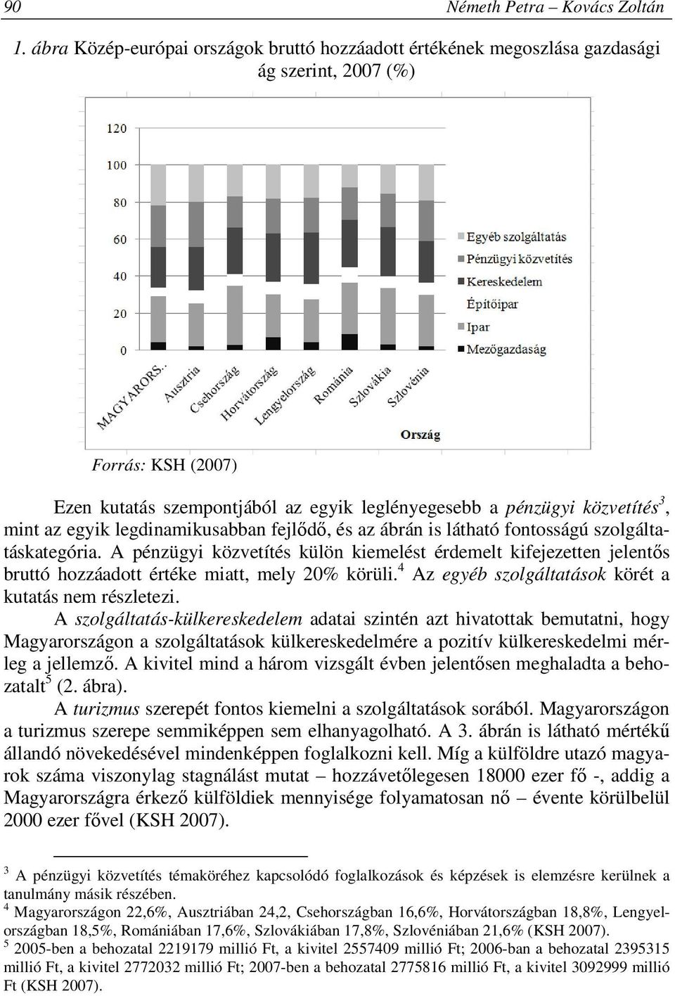 az egyik legdinamikusabban fejlődő, és az ábrán is látható fontosságú szolgáltatáskategória.