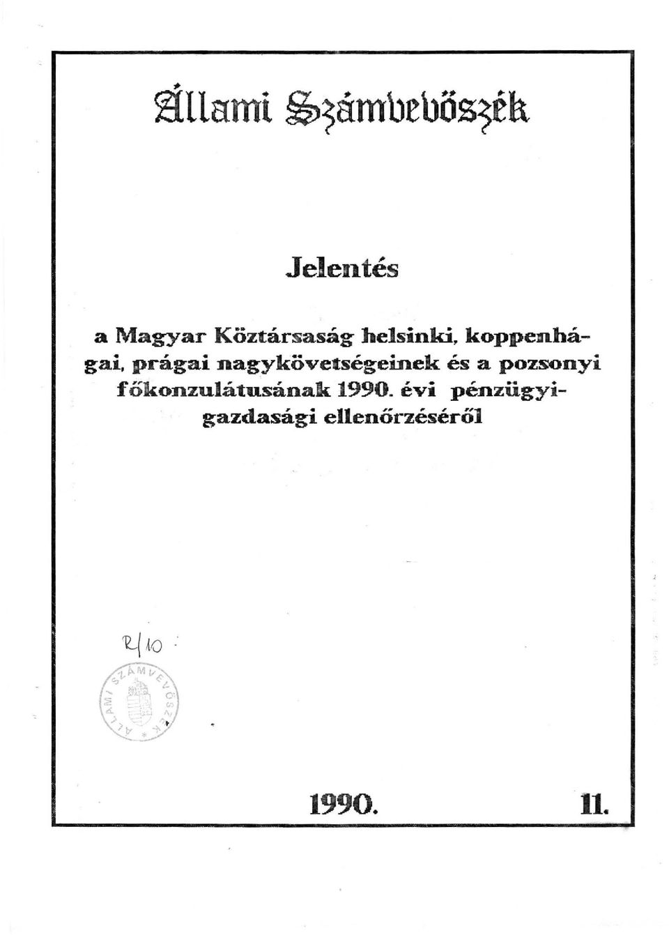 a pozsonyi főkonzulátusának 1990.