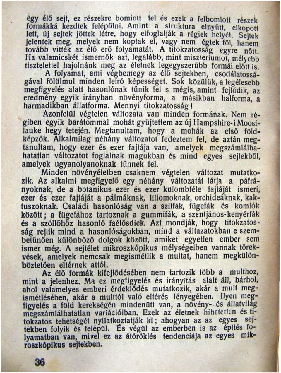 Ha valamicskét ismern ő k azt, legalább, mint mi szleriumot, mél)'ebb tiszteletlel hajolnánk meg az élelnek legeg y s ze. űb b formái eloil is.