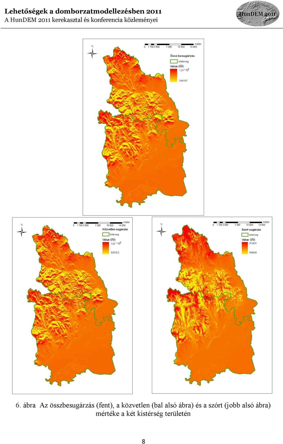 ábra) és a szórt (jobb alsó