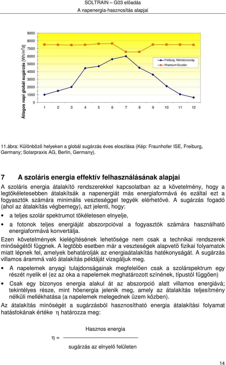 7 A szoláris energia effektív felhasználásának alapjai A szoláris energia átalakító rendszerekkel kapcsolatban az a követelmény, hogy a legtökéletesebben átalakítsák a napenergiát más energiaformává