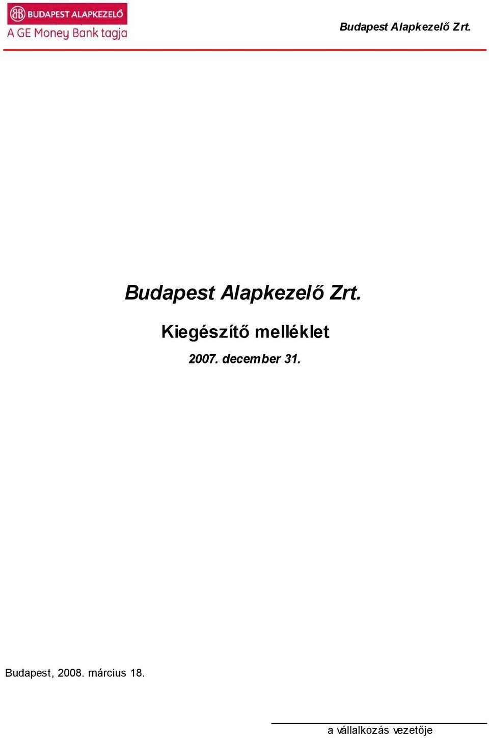 december 31. Budapest, 2008.