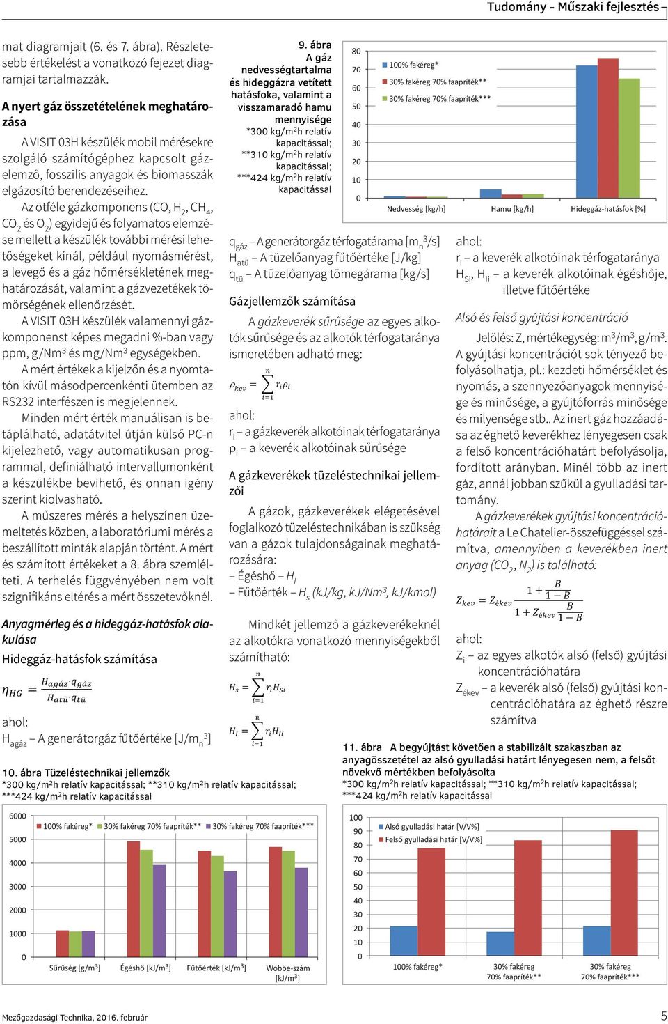 Az ötféle gázkomponens (CO, H 2, CH 4, CO 2 és O 2 ) egyidejű és folyamatos elemzése mellett a készülék további mérési lehetőségeket kínál, például nyomásmérést, a levegő és a gáz hőmérsékletének