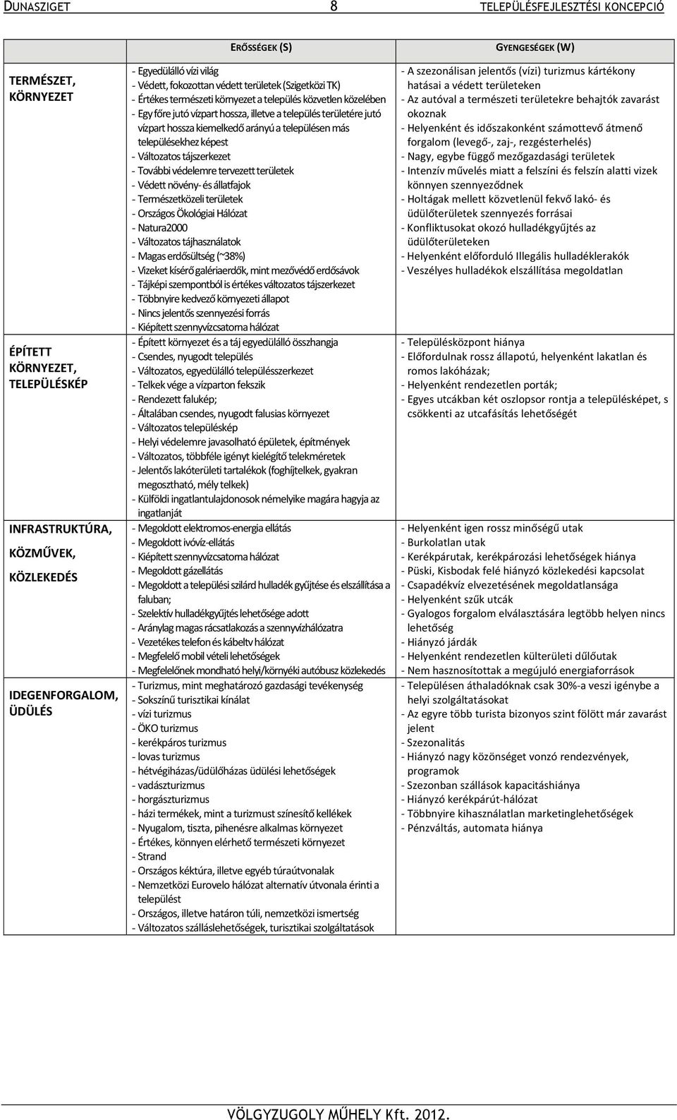 területére jutó vízpart hossza kiemelkedő arányú a településen más településekhez képest - Változatos tájszerkezet - További védelemre tervezett területek - Védett növény és állatfajok -