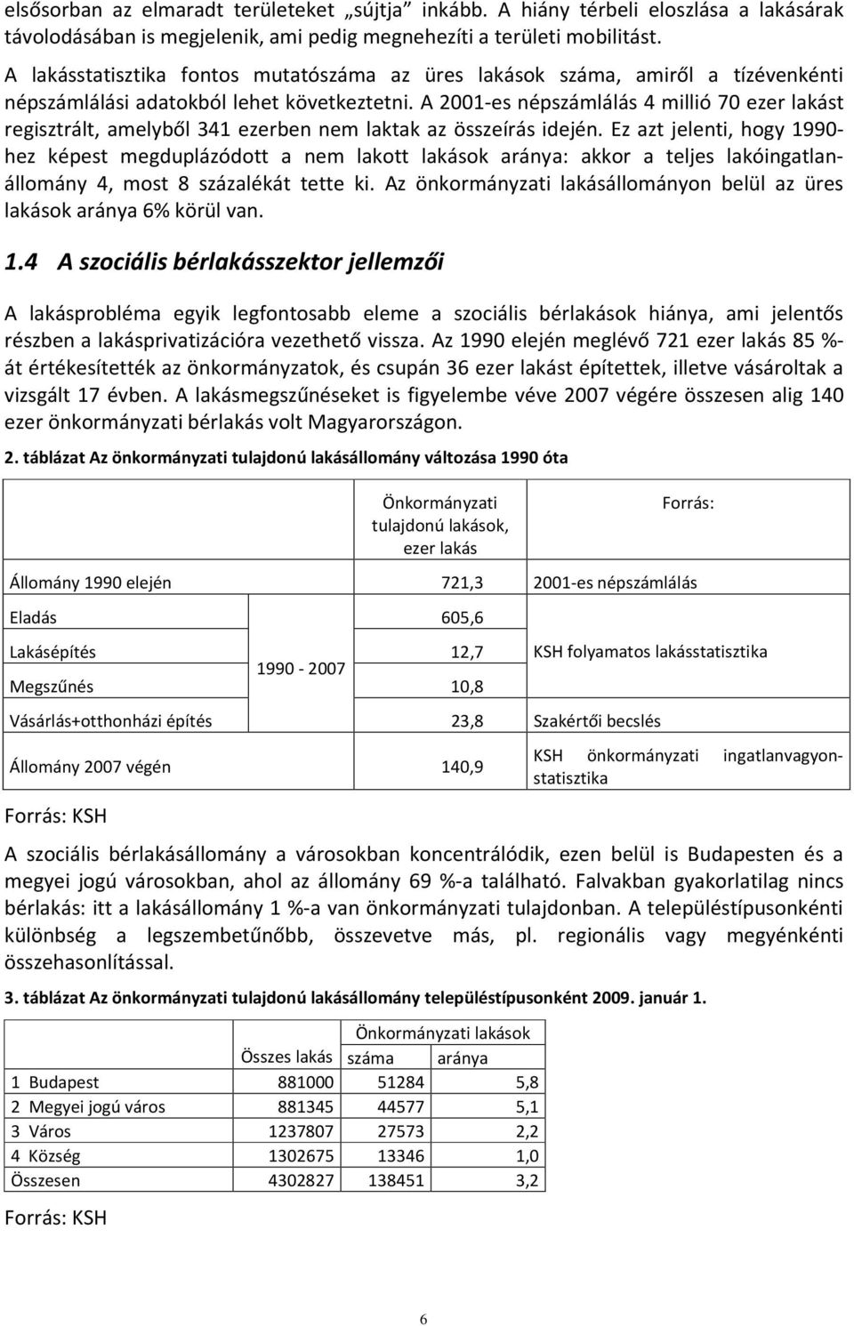 A 2001-es népszámlálás 4 millió 70 ezer lakást regisztrált, amelyből 341 ezerben nem laktak az összeírás idején.