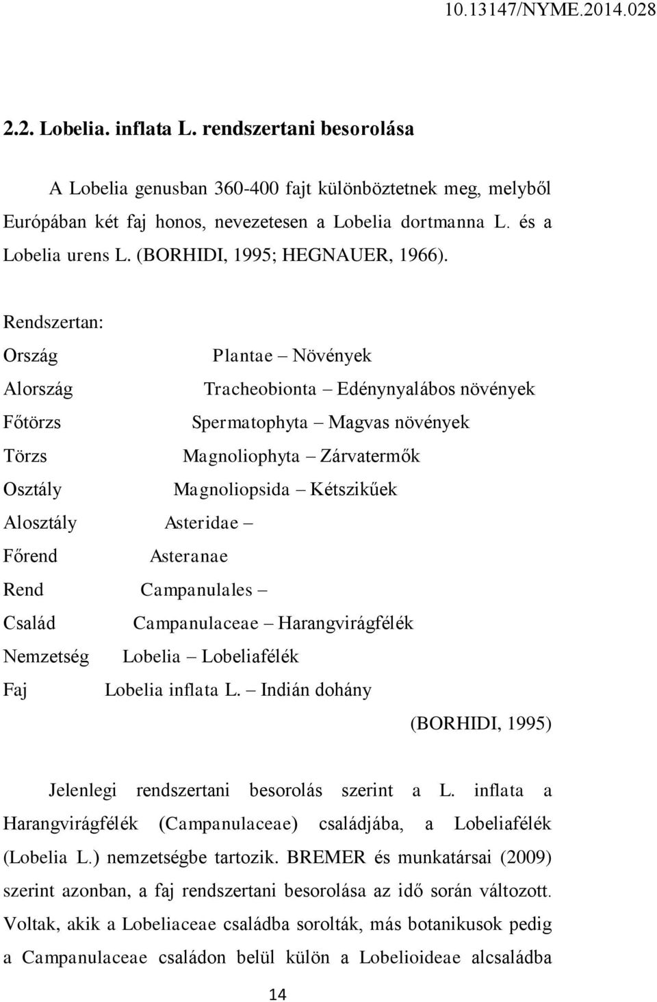 Rendszertan: Ország Plantae Növények Alország Tracheobionta Edénynyalábos növények Főtörzs Spermatophyta Magvas növények Törzs Magnoliophyta Zárvatermők Osztály Magnoliopsida Kétszikűek Alosztály