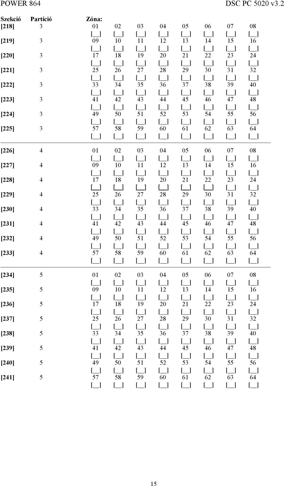 29 30 31 32 [230] 4 33 34 35 36 37 38 39 40 [231] 4 41 42 43 44 45 46 47 48 [232] 4 49 50 51 52 53 54 55 56 [233] 4 57 58 59 60 61 62 63 64 [234] 5 01 02 03 04 05 06 07 08 [235] 5 09 10 11 12 13 14