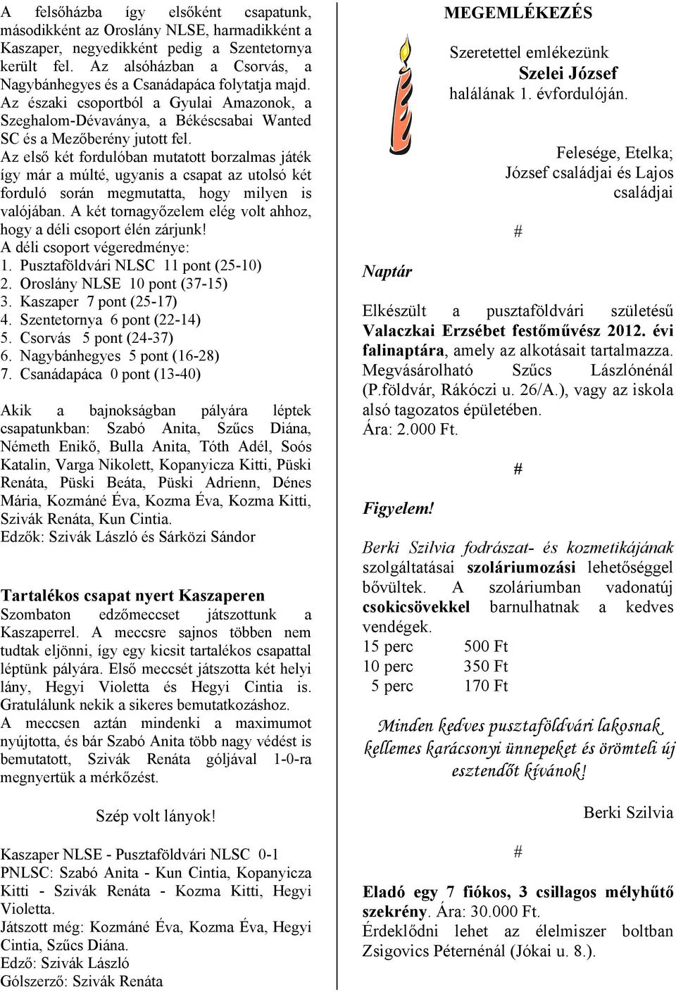 Az első két fordulóban mutatott borzalmas játék így már a múlté, ugyanis a csapat az utolsó két forduló során megmutatta, hogy milyen is valójában.