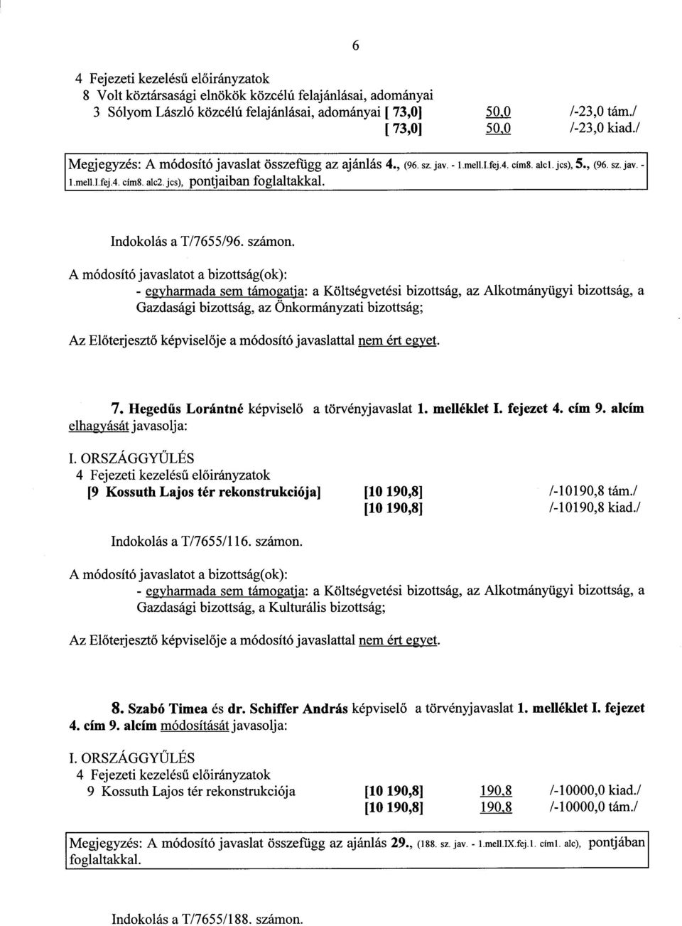 Indokolás a T/7655/96. számon.