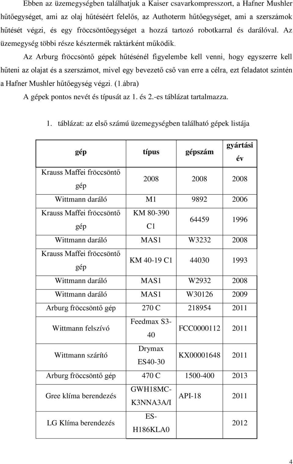 Az Arburg fröccsöntő gépek hűtésénél figyelembe kell venni, hogy egyszerre kell hűteni az olajat és a szerszámot, mivel egy bevezető cső van erre a célra, ezt feladatot szintén a Hafner Mushler