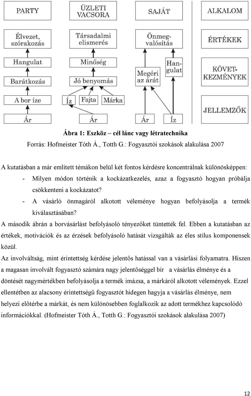 próbálja csökkenteni a kockázatot? - A vásárló önmagáról alkotott véleménye hogyan befolyásolja a termék kiválasztásában? A második ábrán a borvásárlást befolyásoló tényezőket tüntették fel.