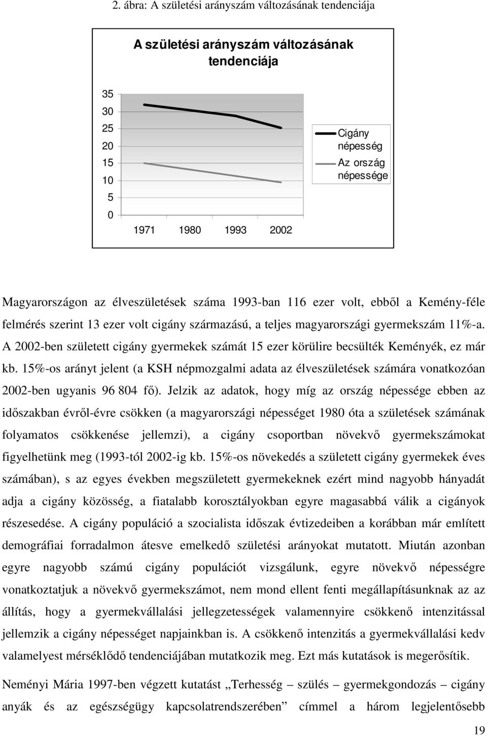 A 2002-ben született cigány gyermekek számát 15 ezer körülire becsülték Keményék, ez már kb.