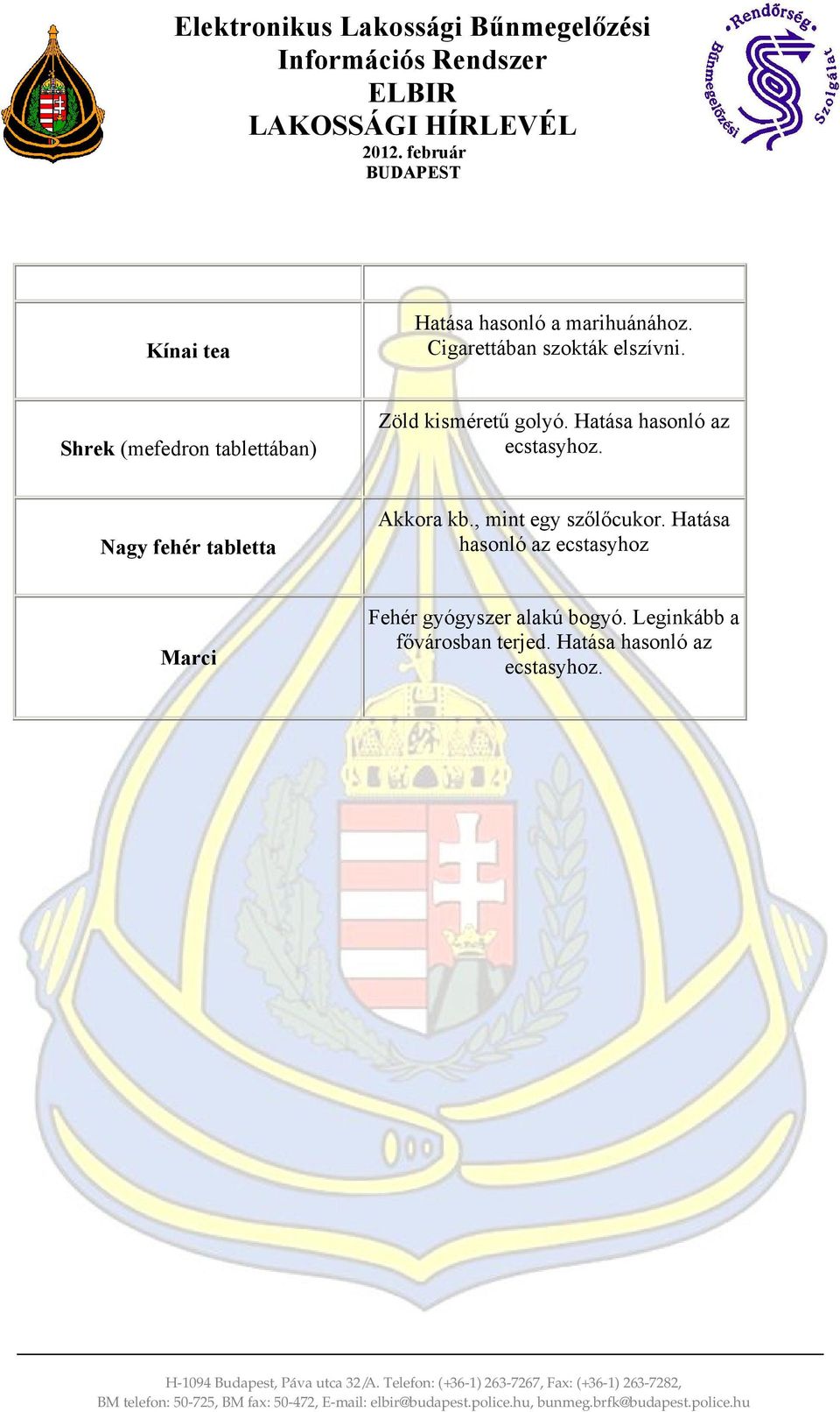 Nagy fehér tabletta Akkora kb., mint egy szőlőcukor.