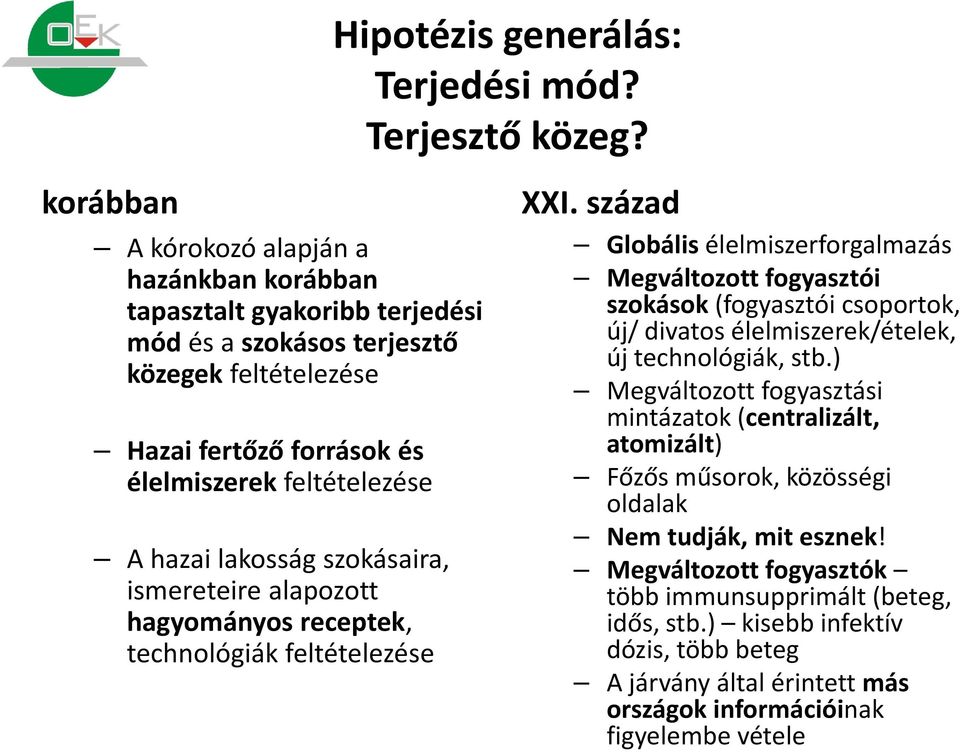 lakosság szokásaira, ismereteire alapozott hagyományos receptek, technológiák feltételezése XXI.