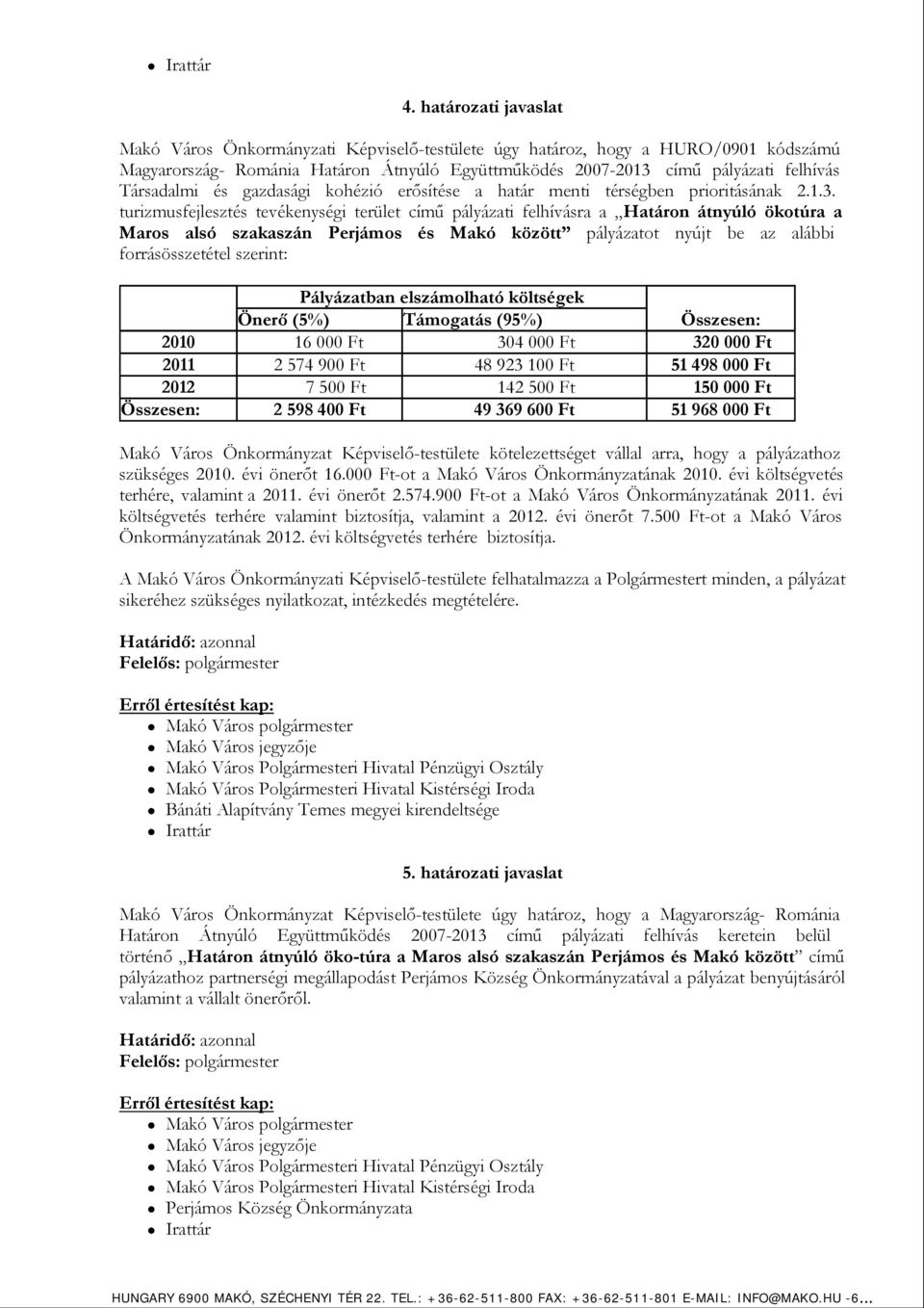 Társadalmi és gazdasági kohézió erősítése a határ menti térségben prioritásának 2.1.3.