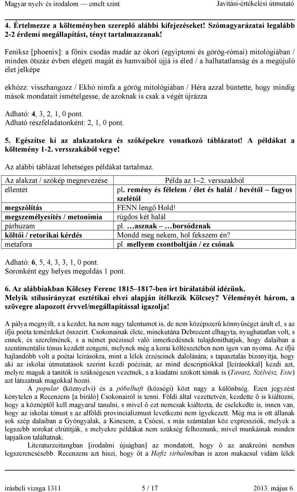 ekhózz: visszhangozz / Ekhó nimfa a görög mitológiában / Héra azzal büntette, hogy mindig mások mondatait ismételgesse, de azoknak is csak a végét újrázza Adható: 4, 3, 2, 1, 0.