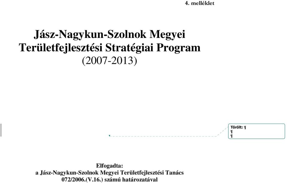 Törölt: Elfogadta: a Jász-Nagykun-Szolnok Megyei