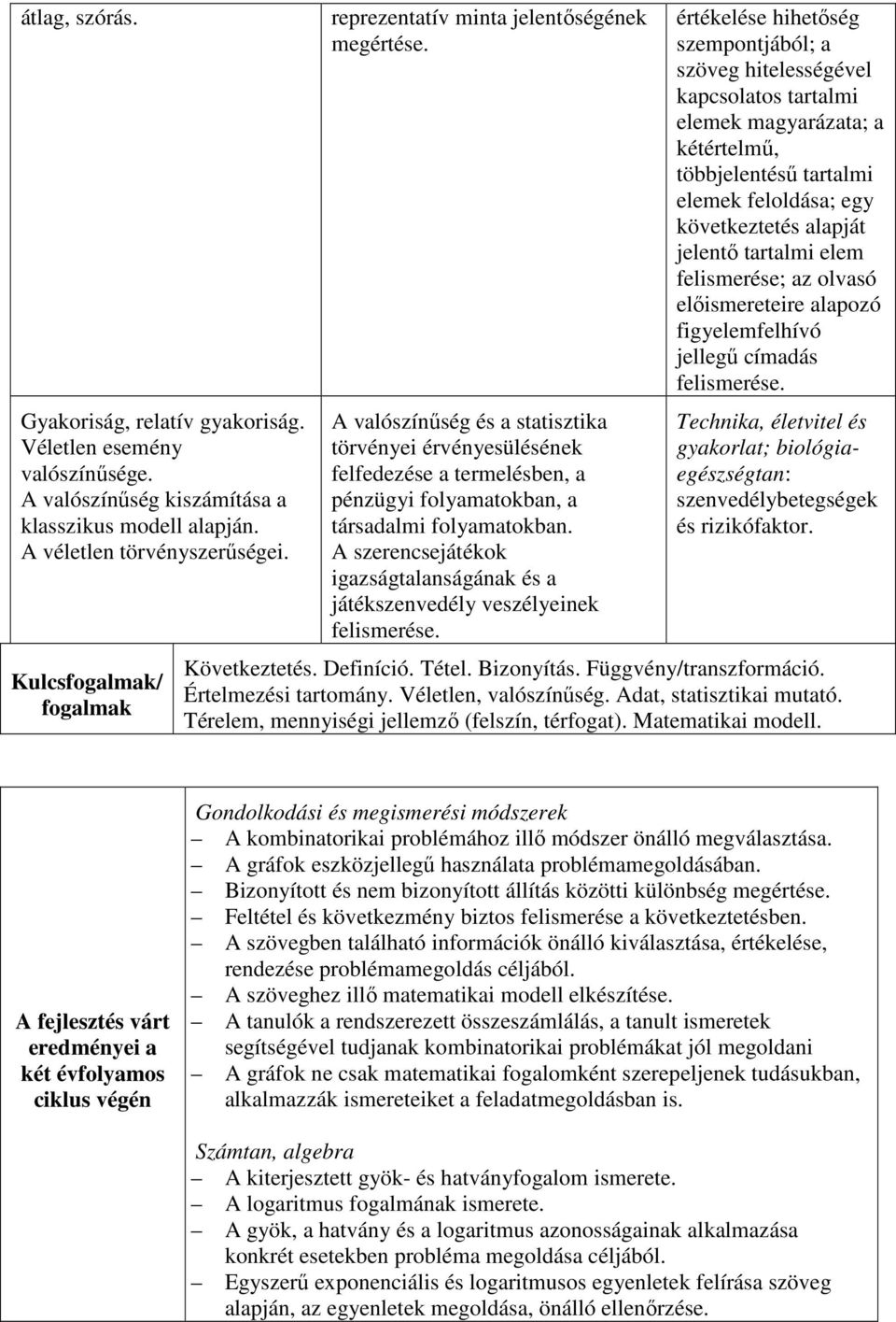 A valószínűség és a statisztika törvényei érvényesülésének felfedezése a termelésben, a pénzügyi folyamatokban, a társadalmi folyamatokban.