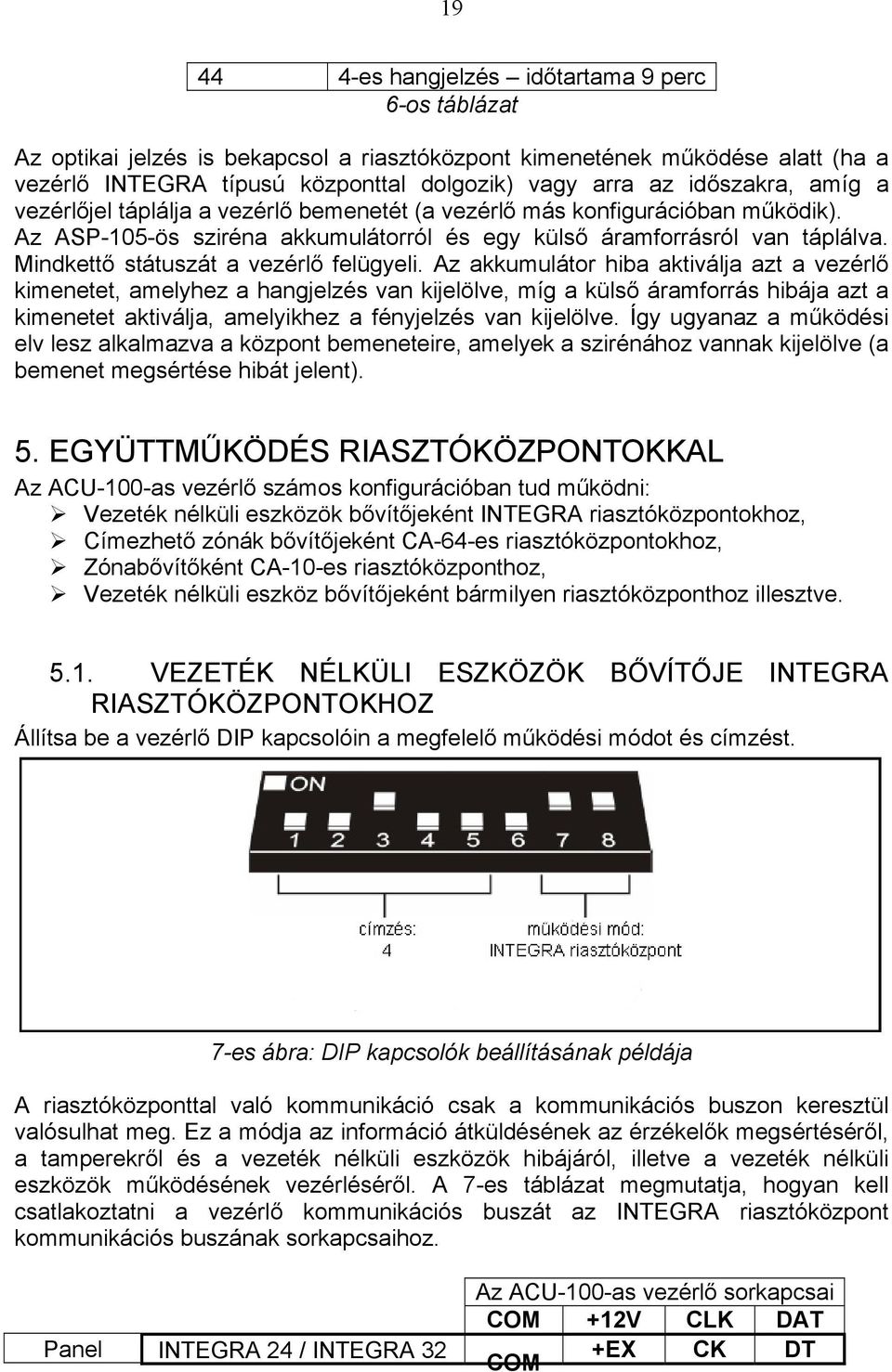 Mindkettő státuszát a vezérlő felügyeli.