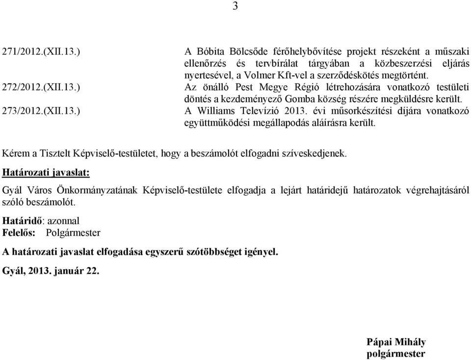 ) 273/2012.(XII.13.
