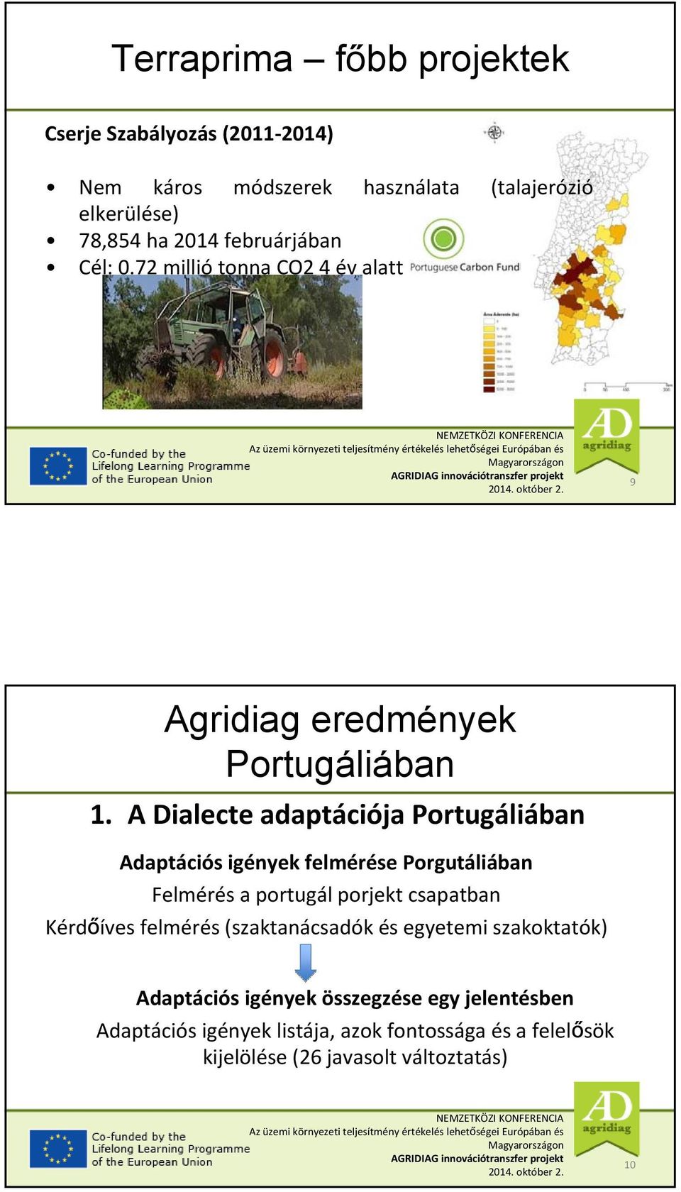 A Dialecte adaptációja Adaptációs igények felmérése Porgutáliában Felmérés a portugál porjekt csapatban Kérdőíves felmérés