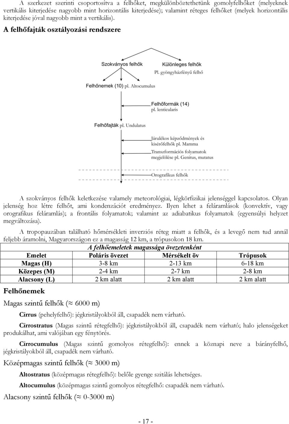 Olyan jelenség hoz létre felhőt, ami kondenzációt eredményez.