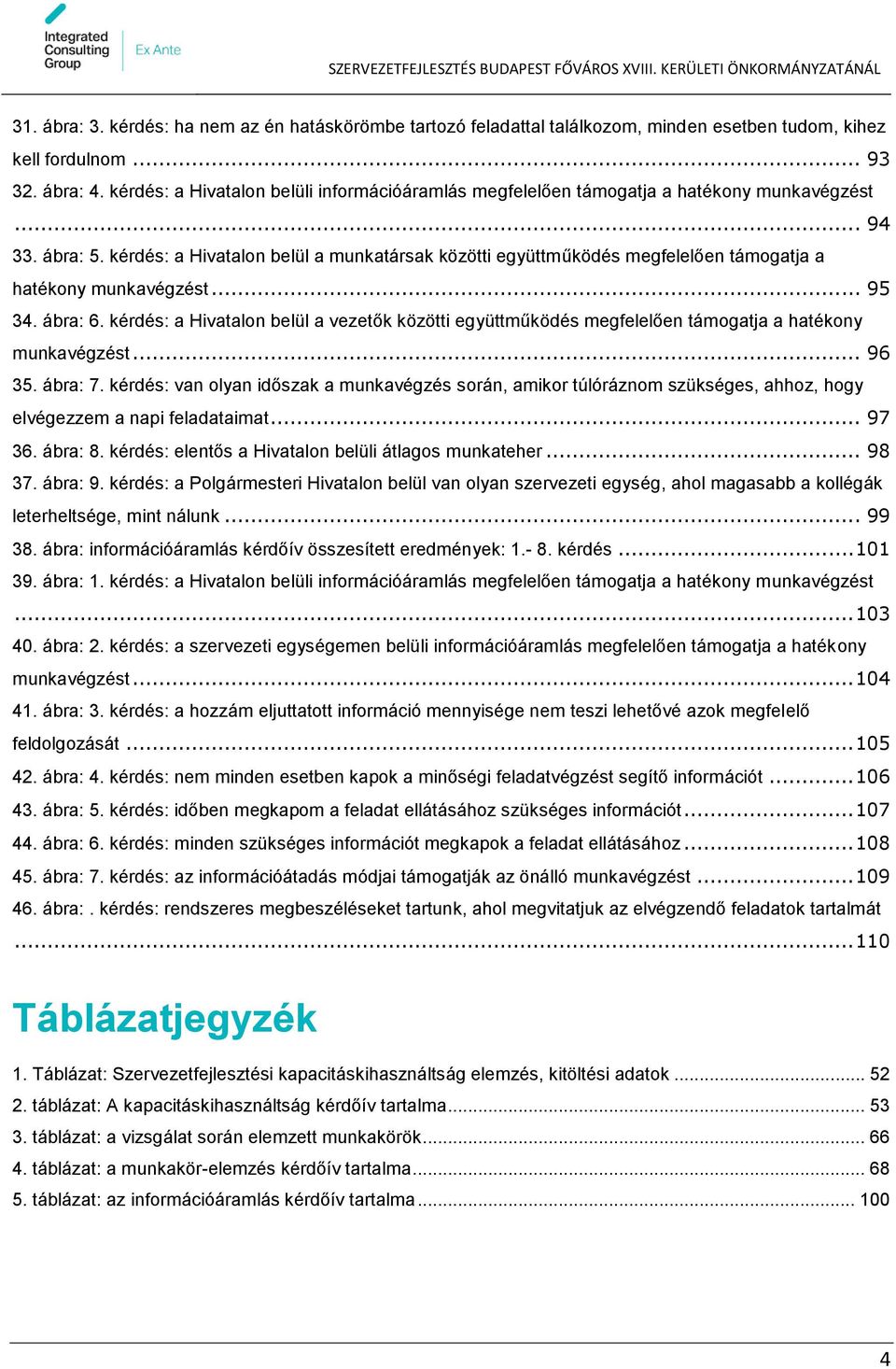 kérdés: a Hivatalon belül a munkatársak közötti együttműködés megfelelően támogatja a hatékony munkavégzést... 95 34. ábra: 6.