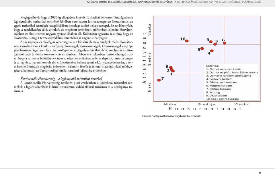 Ez azt bizonyítja, hogy a rendelkezésre álló, attraktív és megóvott természeti erőforrások ellenére Horvátországban az ökoturizmus nagyon gyenge lábakon áll.