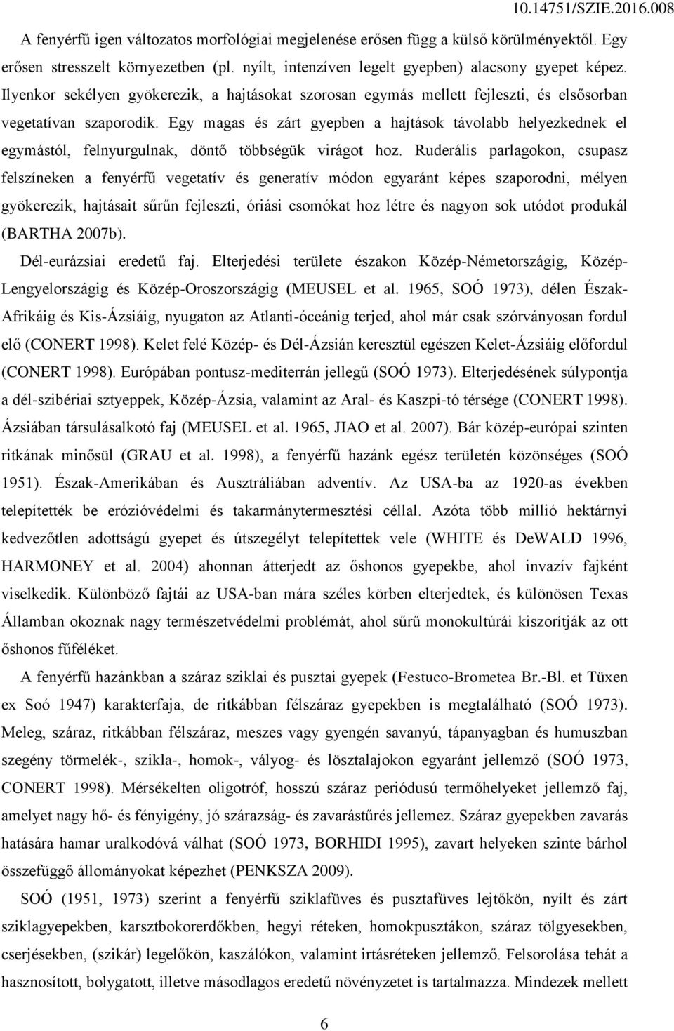 Egy magas és zárt gyepben a hajtások távolabb helyezkednek el egymástól, felnyurgulnak, döntő többségük virágot hoz.