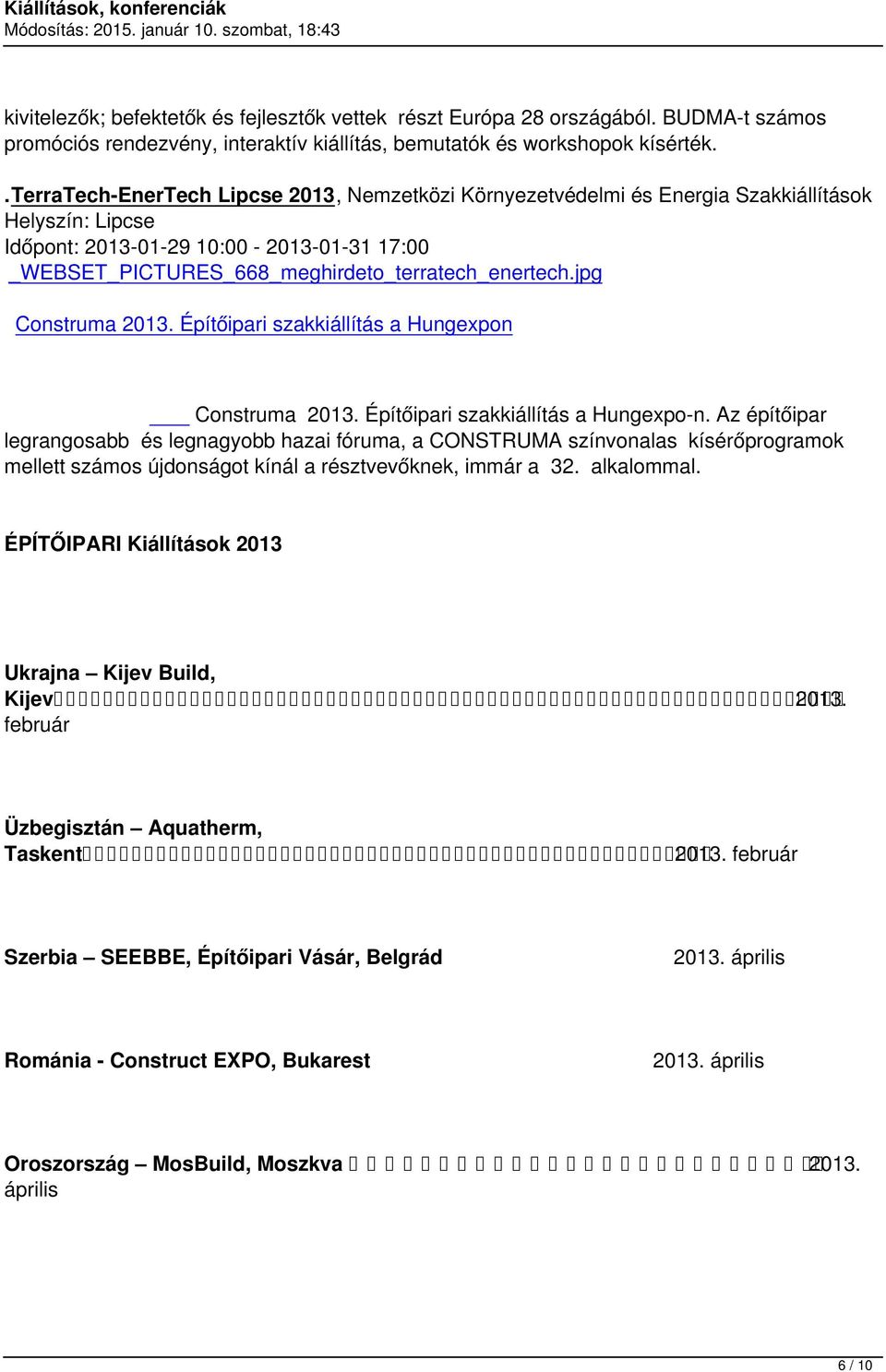 jpg Construma 2013. Építőipari szakkiállítás a Hungexpon 