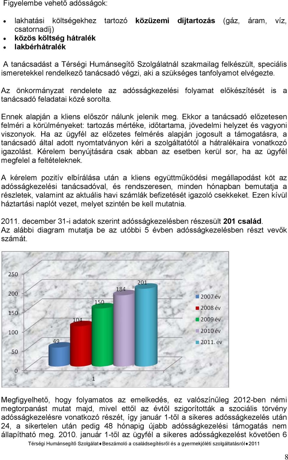 Az önkormányzat rendelete az adósságkezelési folyamat előkészítését is a tanácsadó feladatai közé sorolta. Ennek alapján a kliens először nálunk jelenik meg.