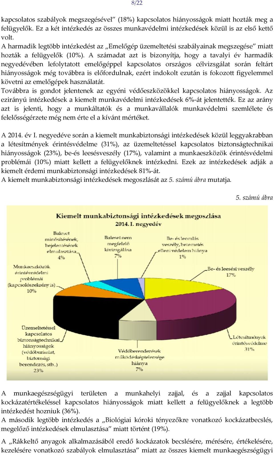 A számadat azt is bizonyítja, hogy a tavalyi év harmadik negyedévében lefolytatott emelőgéppel kapcsolatos országos célvizsgálat során feltárt hiányosságok még továbbra is előfordulnak, ezért