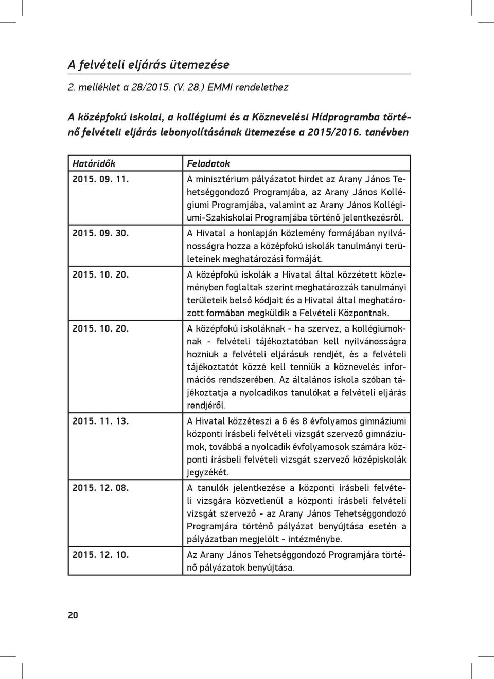 A minisztérium pályázatot hirdet az Arany János Tehetséggondozó Programjába, az Arany János Kollégiumi Programjába, valamint az Arany János Kollégiumi-Szakiskolai Programjába történő jelentkezésről.