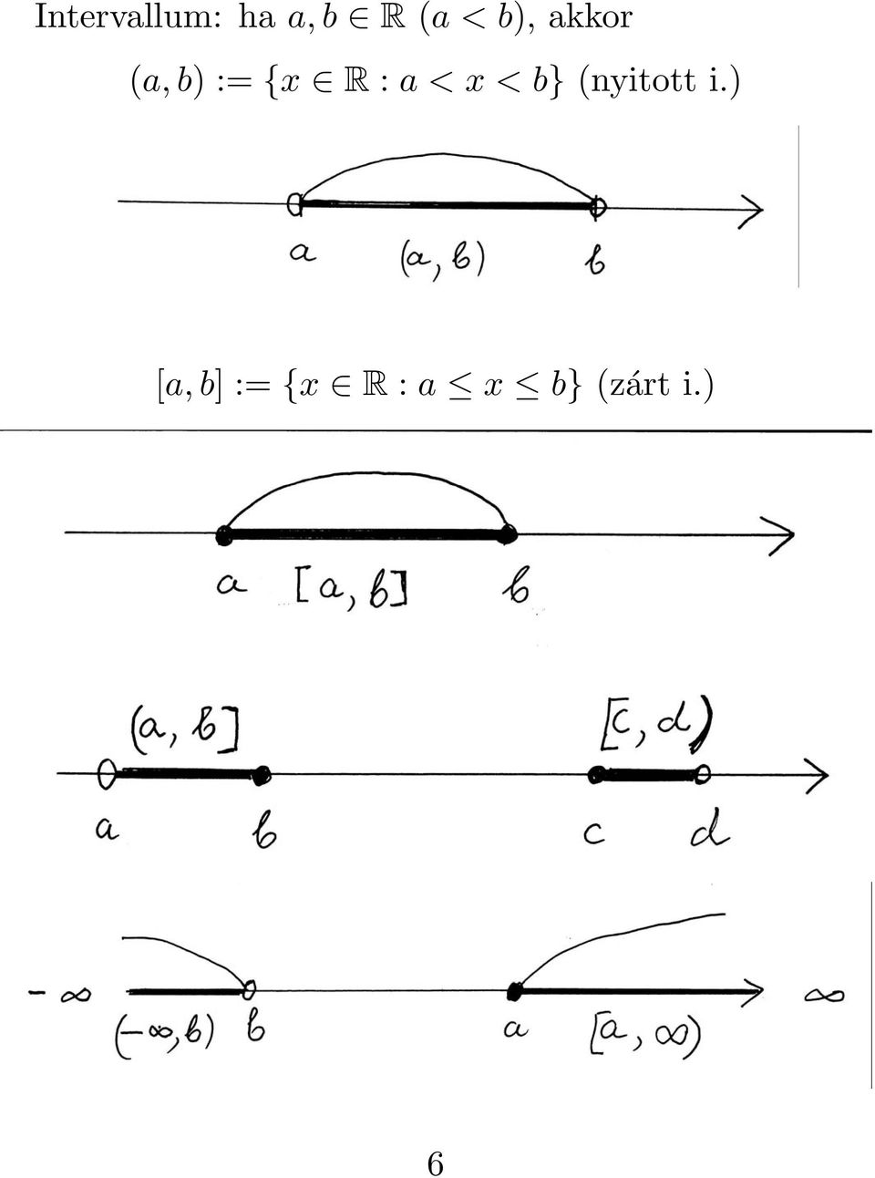 a<x<b} (nyitott i.