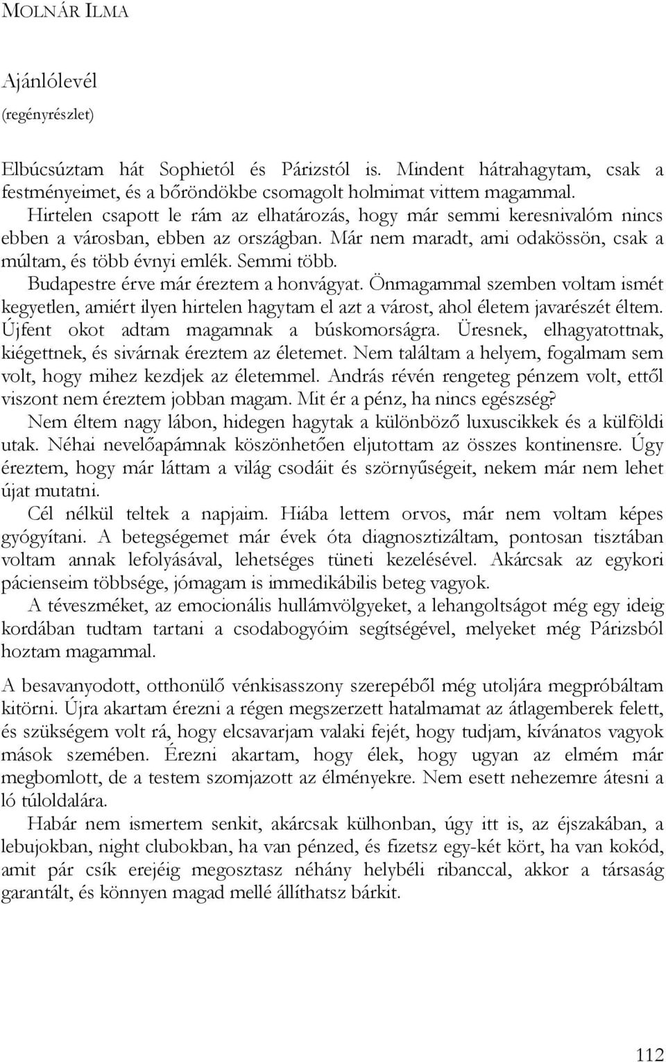 Budapestre érve már éreztem a honvágyat. Önmagammal szemben voltam ismét kegyetlen, amiért ilyen hirtelen hagytam el azt a várost, ahol életem javarészét éltem.