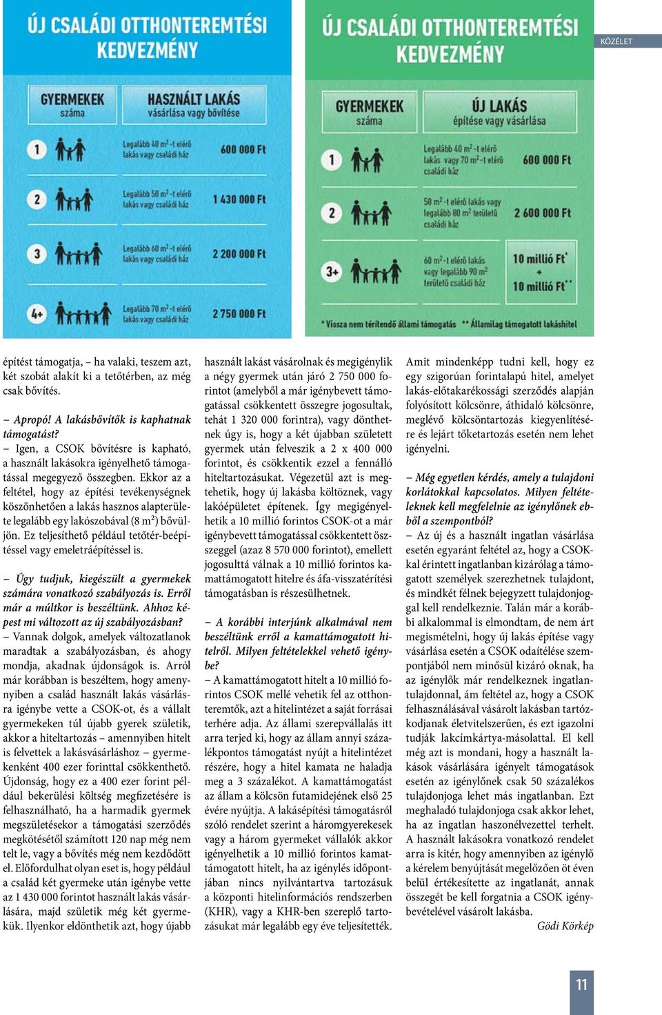 Ekkor az a feltétel, hogy az építési tevékenységnek köszönhetően a lakás hasznos alapterülete legalább egy lakószobával (8 m2) bővüljön.