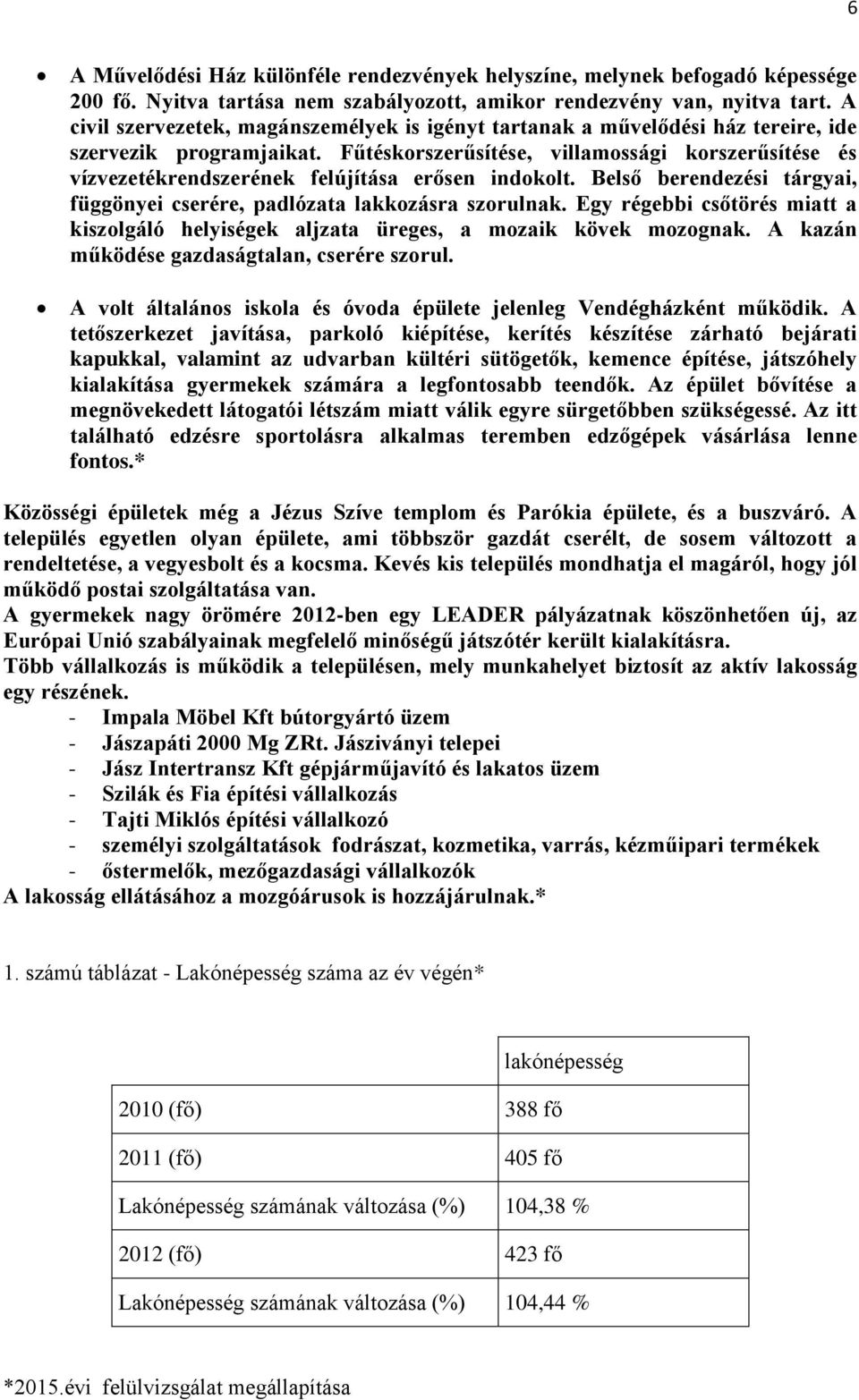 Fűtéskorszerűsítése, villamossági korszerűsítése és vízvezetékrendszerének felújítása erősen indokolt. Belső berendezési tárgyai, függönyei cserére, padlózata lakkozásra szorulnak.