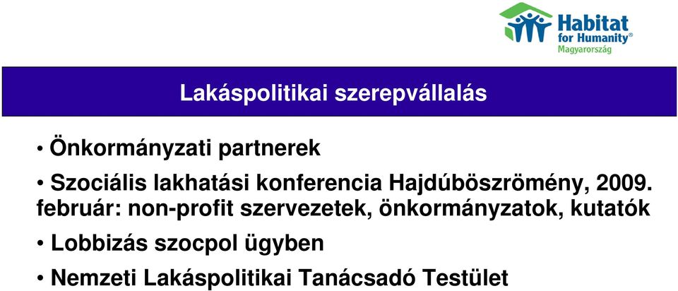 február: non-profit szervezetek, önkormányzatok, kutatók