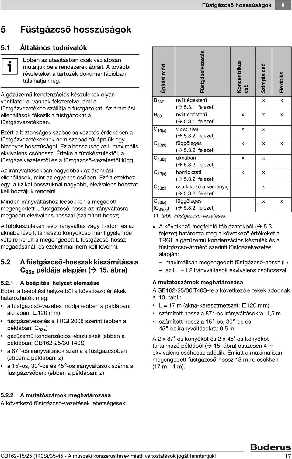 Az áramlási ellenállások fékezik a füstgázokat a füstgázvezetékben. Ezért a biztonságos szabadba vezetés érdekében a füstgázvezetékeknek nem szabad túllépniük egy bizonyos hosszúságot.