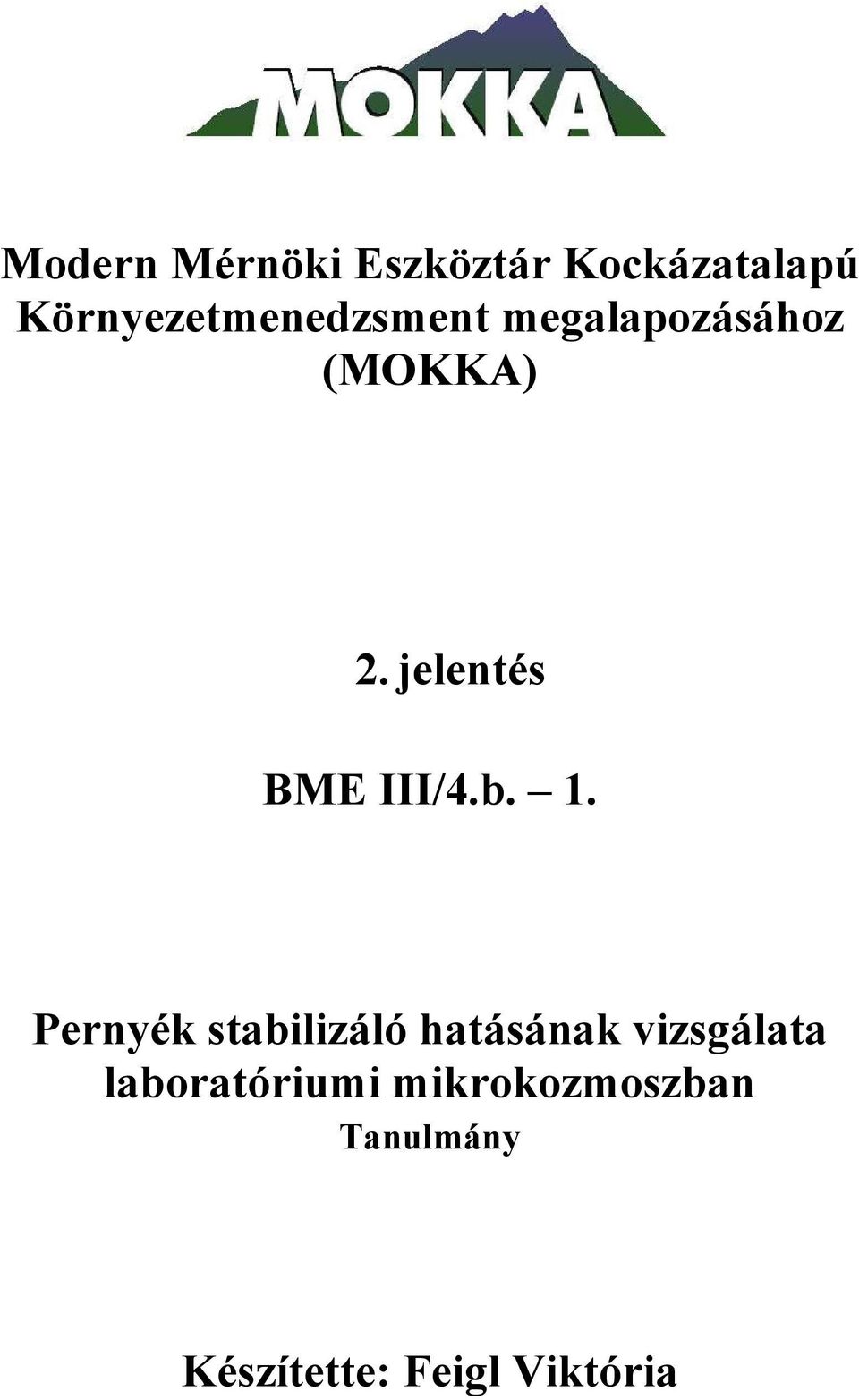 jelentés BME III/4.b. 1.
