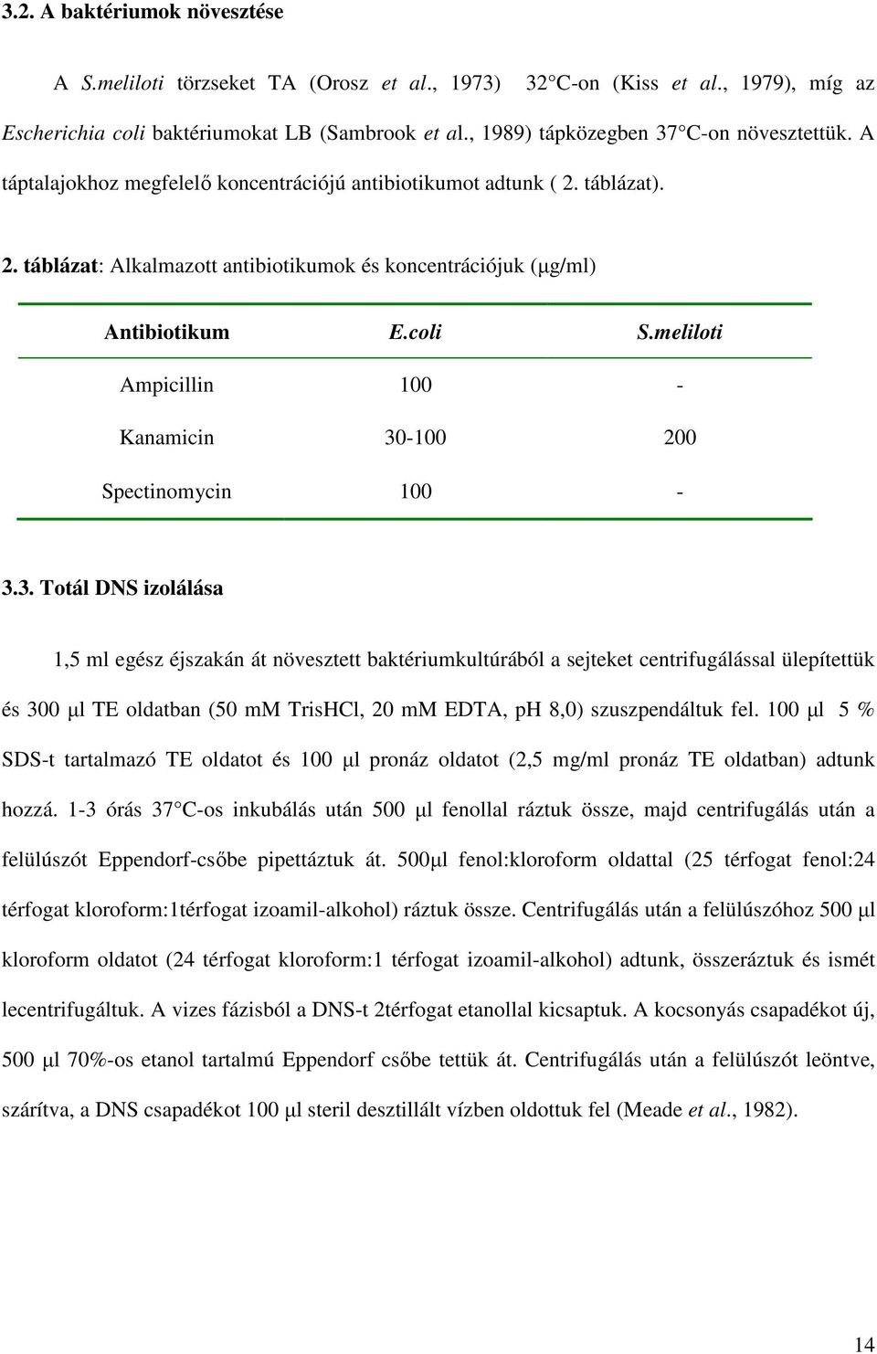 coli S.meliloti Ampicillin 100 - Kanamicin 30