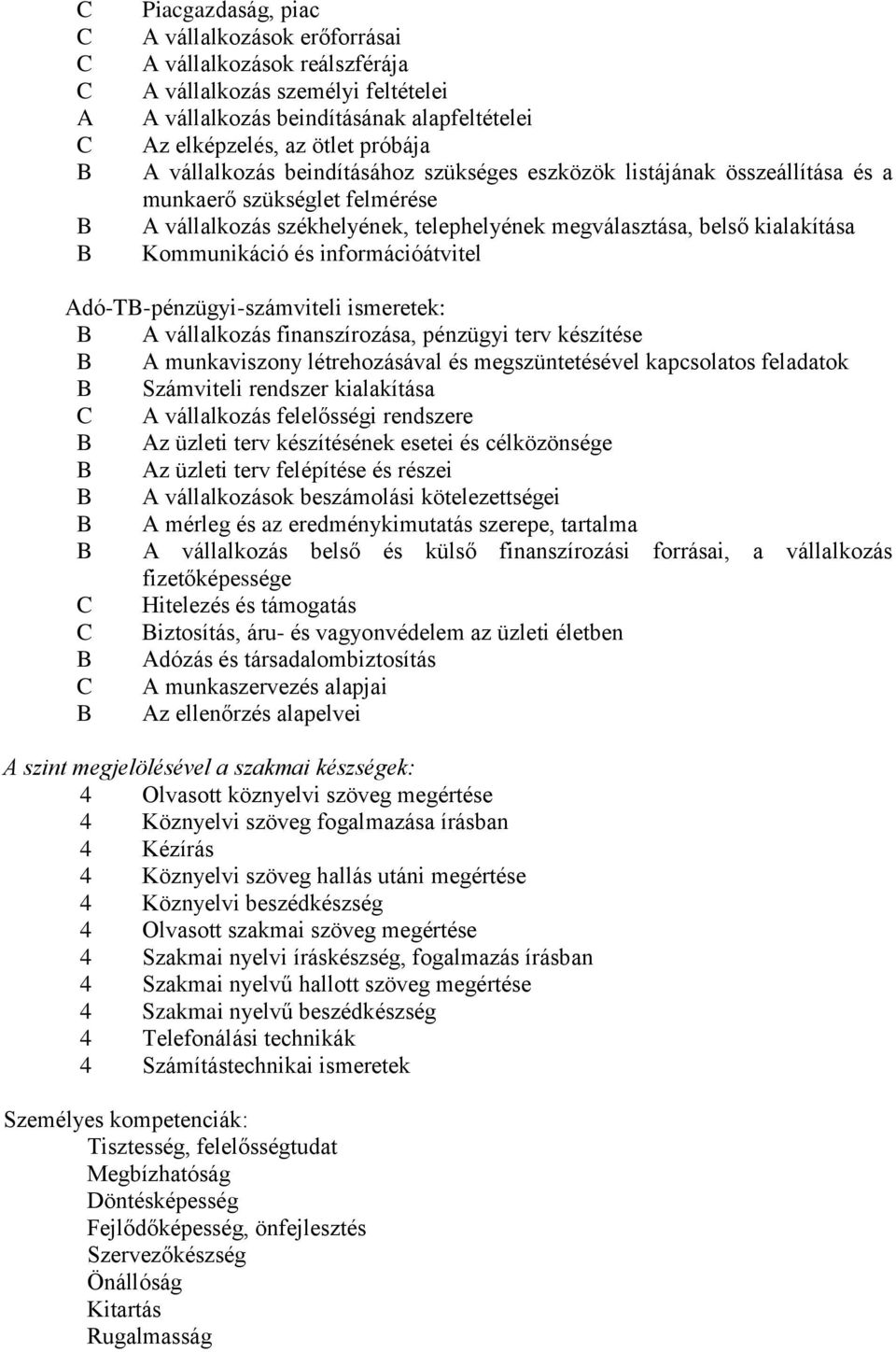 dó-t-pénzügyi-számviteli ismeretek: vállalkozás finanszírozása, pénzügyi terv készítése munkaviszony létrehozásával és megszüntetésével kapcsolatos feladatok Számviteli rendszer kialakítása