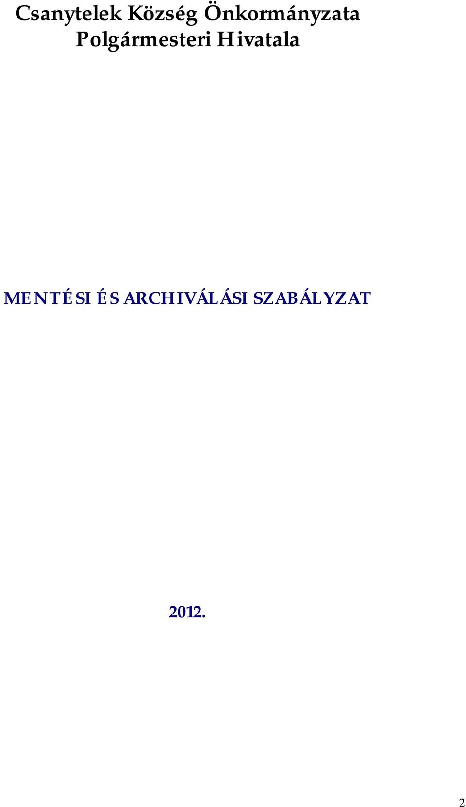 Polgármesteri Hivatala