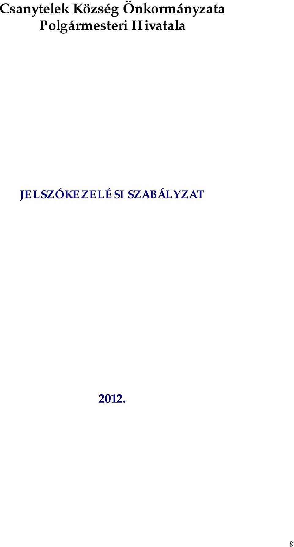 Polgármesteri