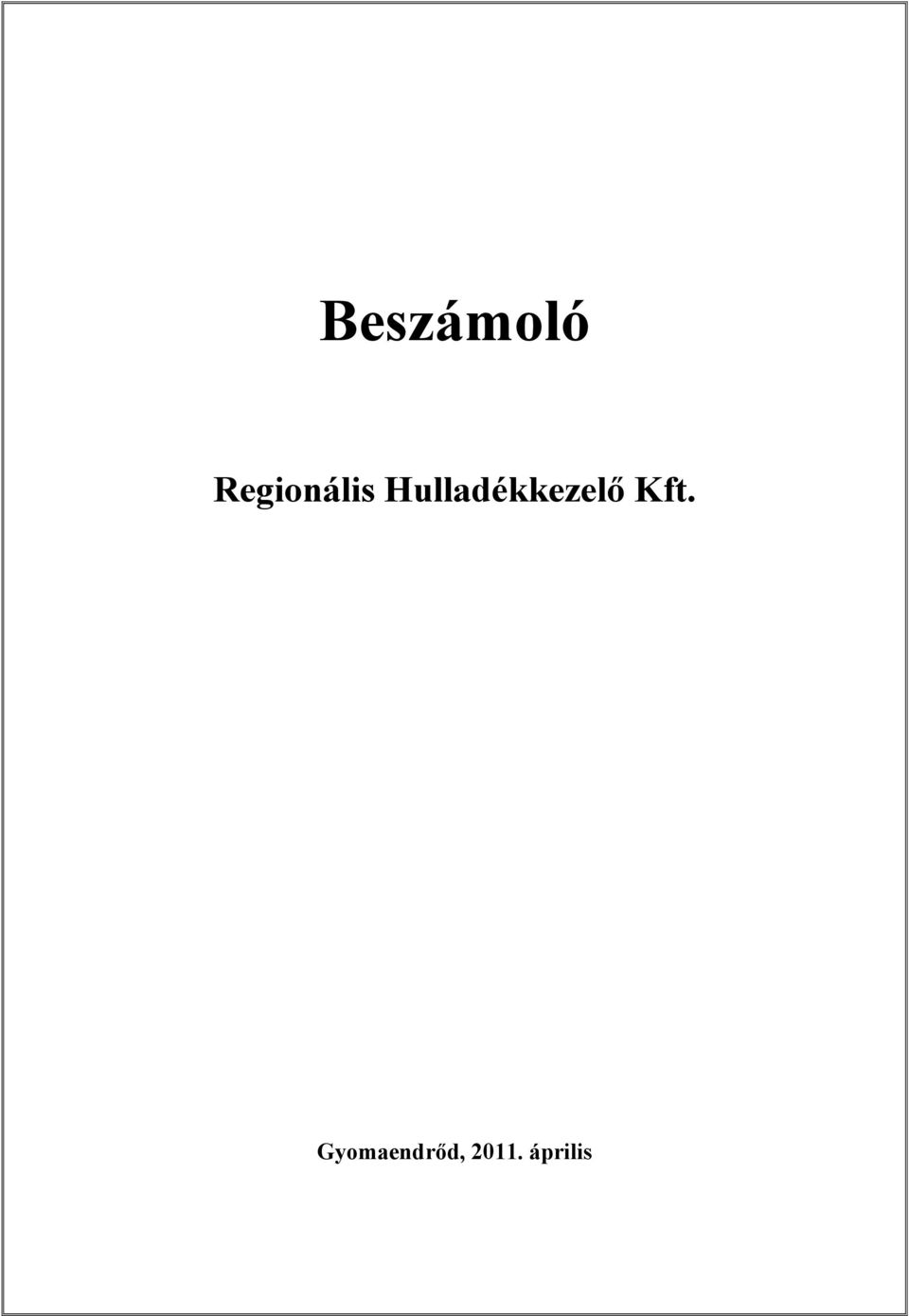 Hulladékkezelő